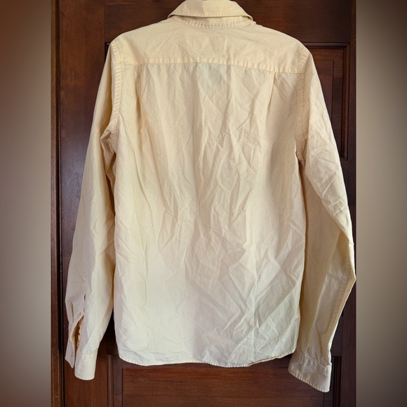 Y2K Abercrombie & Fitch Plaid Yellow Button Down Shirt - Picture 6 of 8